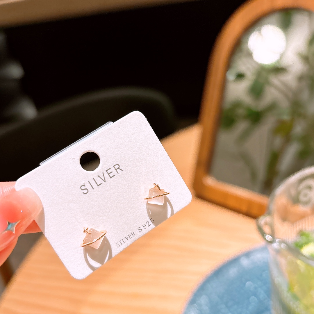 Solid Silver Earrings Ultra Minimal Everyday Wear Gold