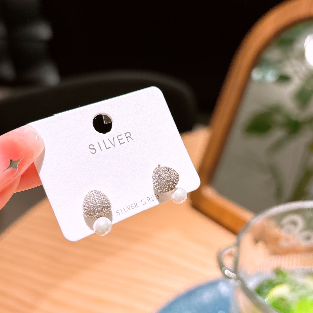 925 Silver Earrings Fashion Teacher's Day Gold