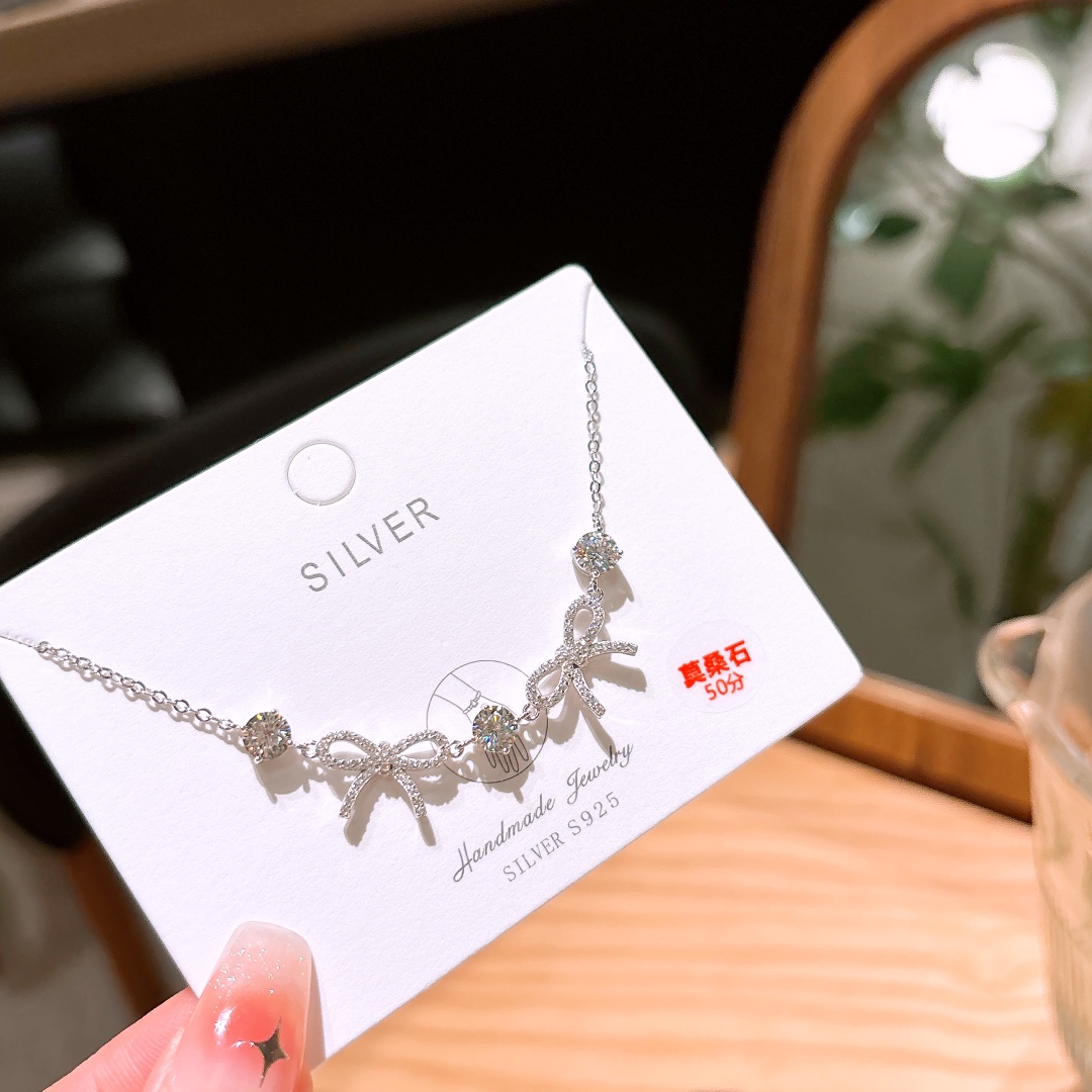 925 Silver Moissanite Bracelet Romantic Confession Silver