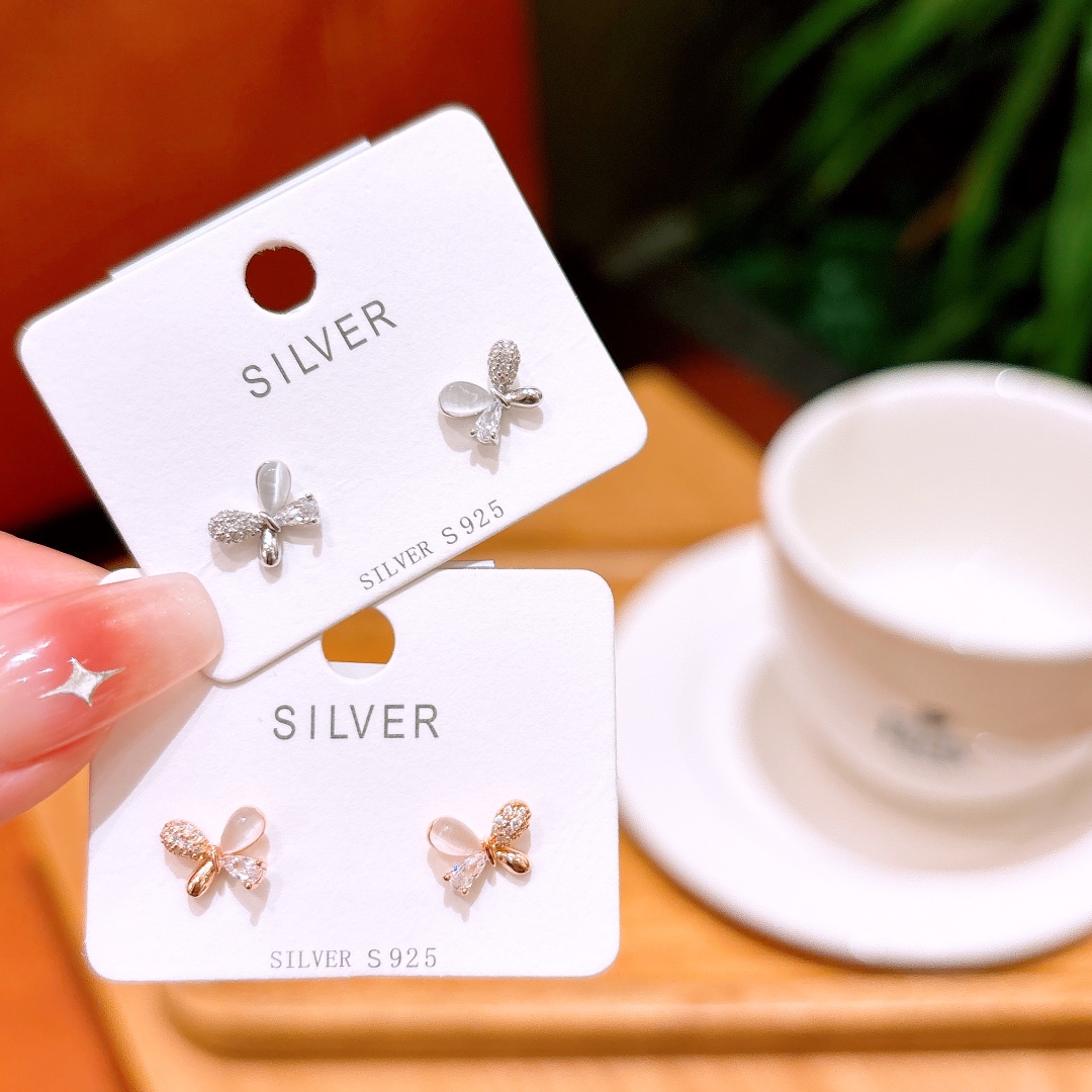 Hochglanzpoliertes Silber Ohrringe Rein Geburtstag Gold