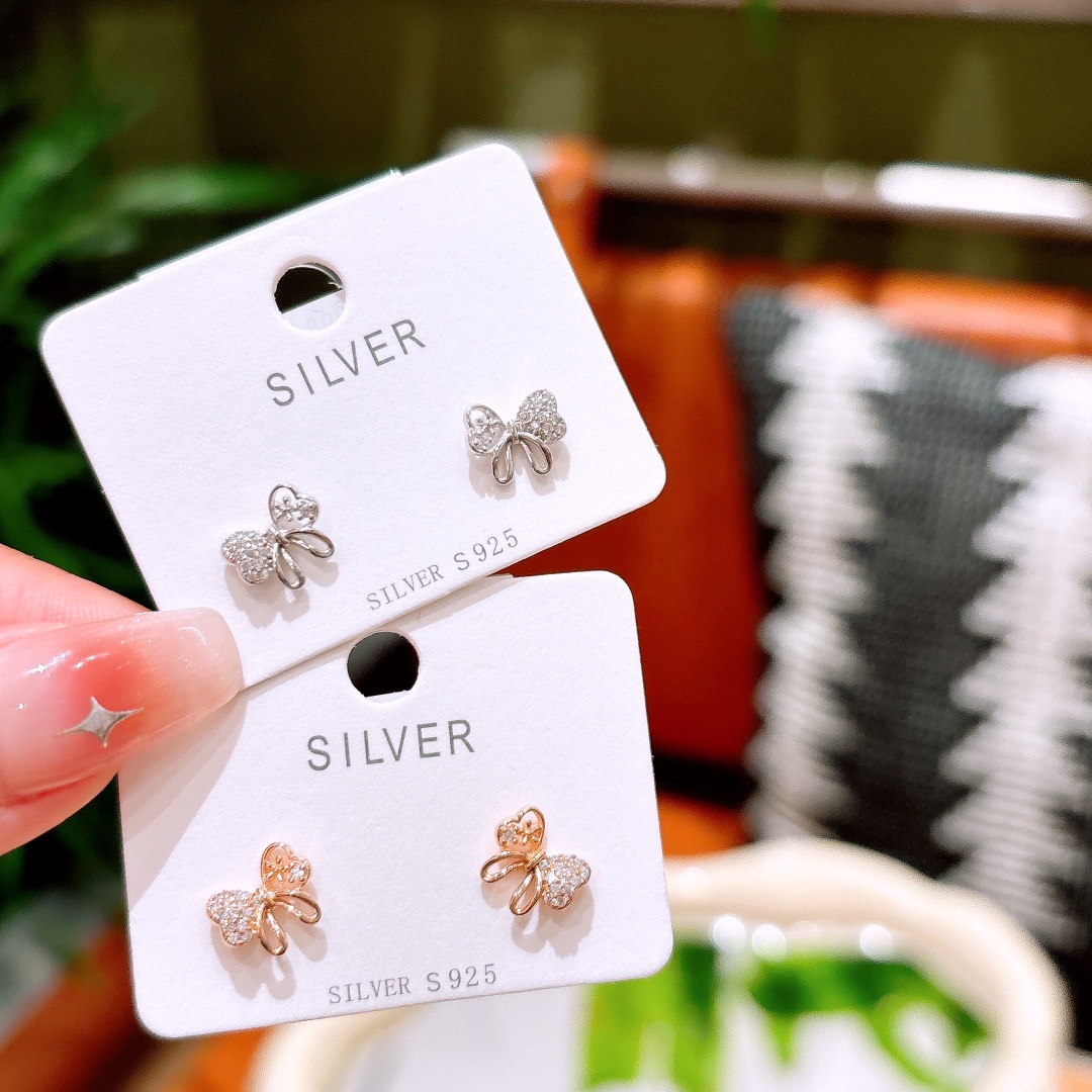 Low Allergy Silver Earrings Cute Everyday Wear Silver