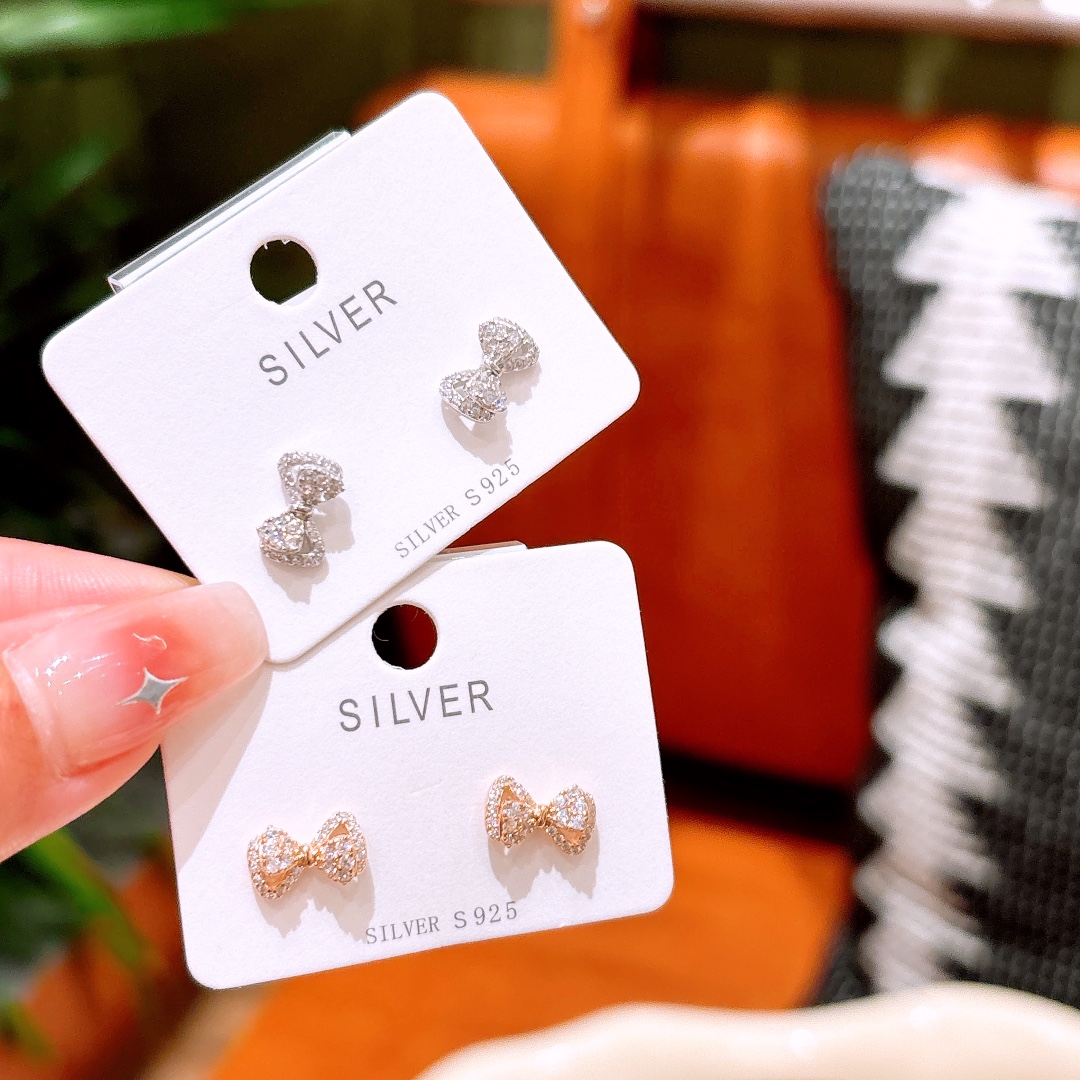 Fine Silver Earrings Premium Graduation Gold