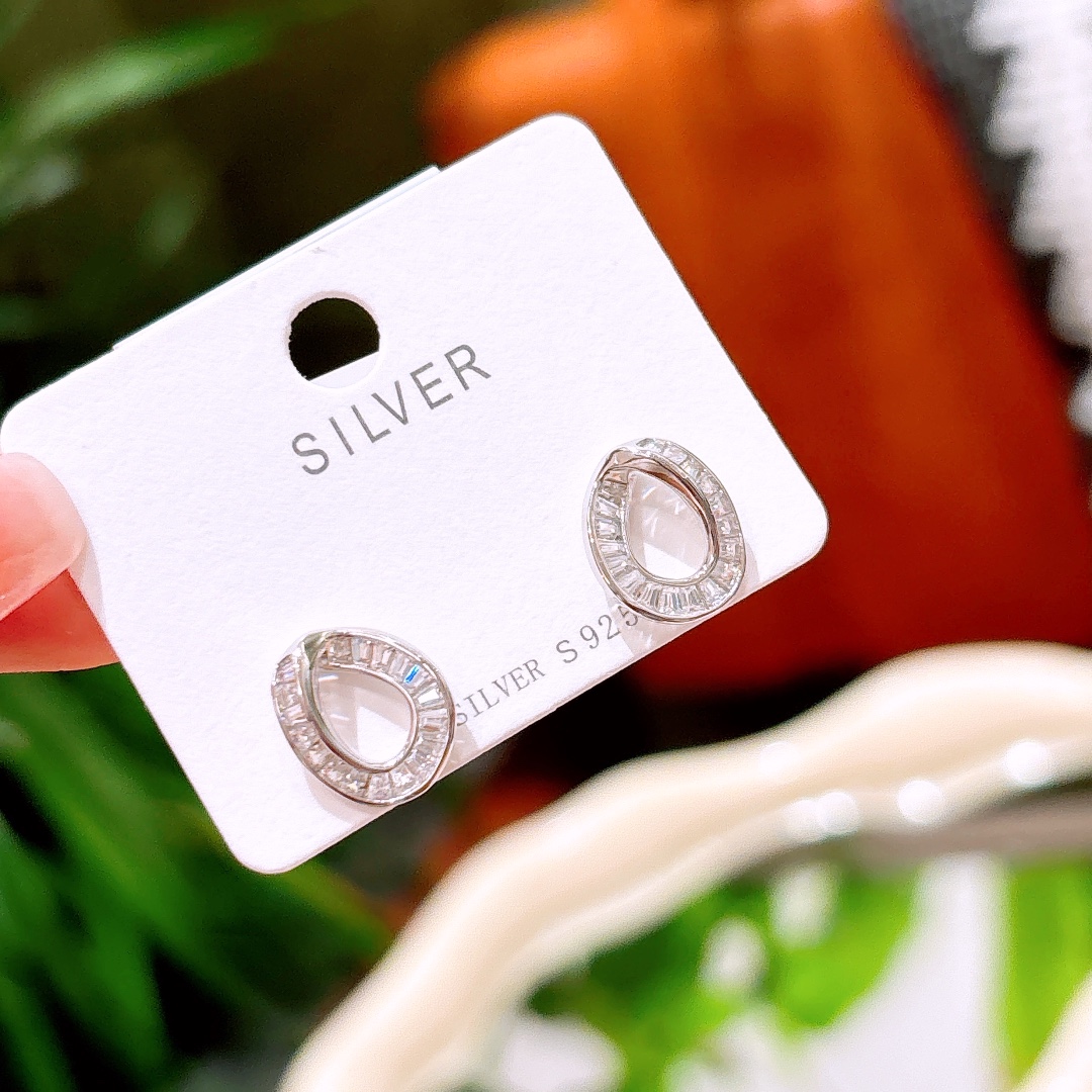 Nickel Free Silver Earrings Premium Proposal Silver