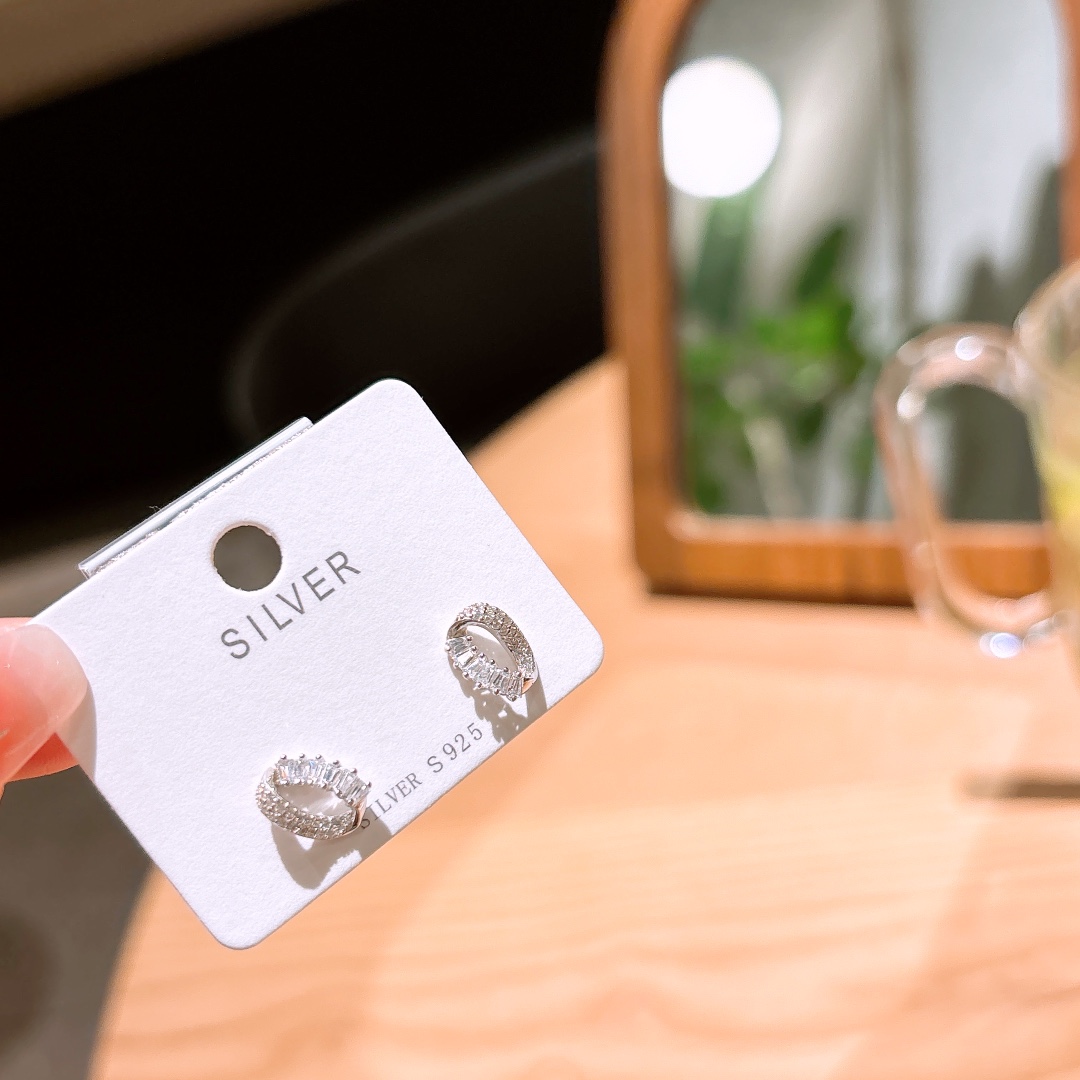 Nickel Free Silver Earrings Delicate New Year Gold