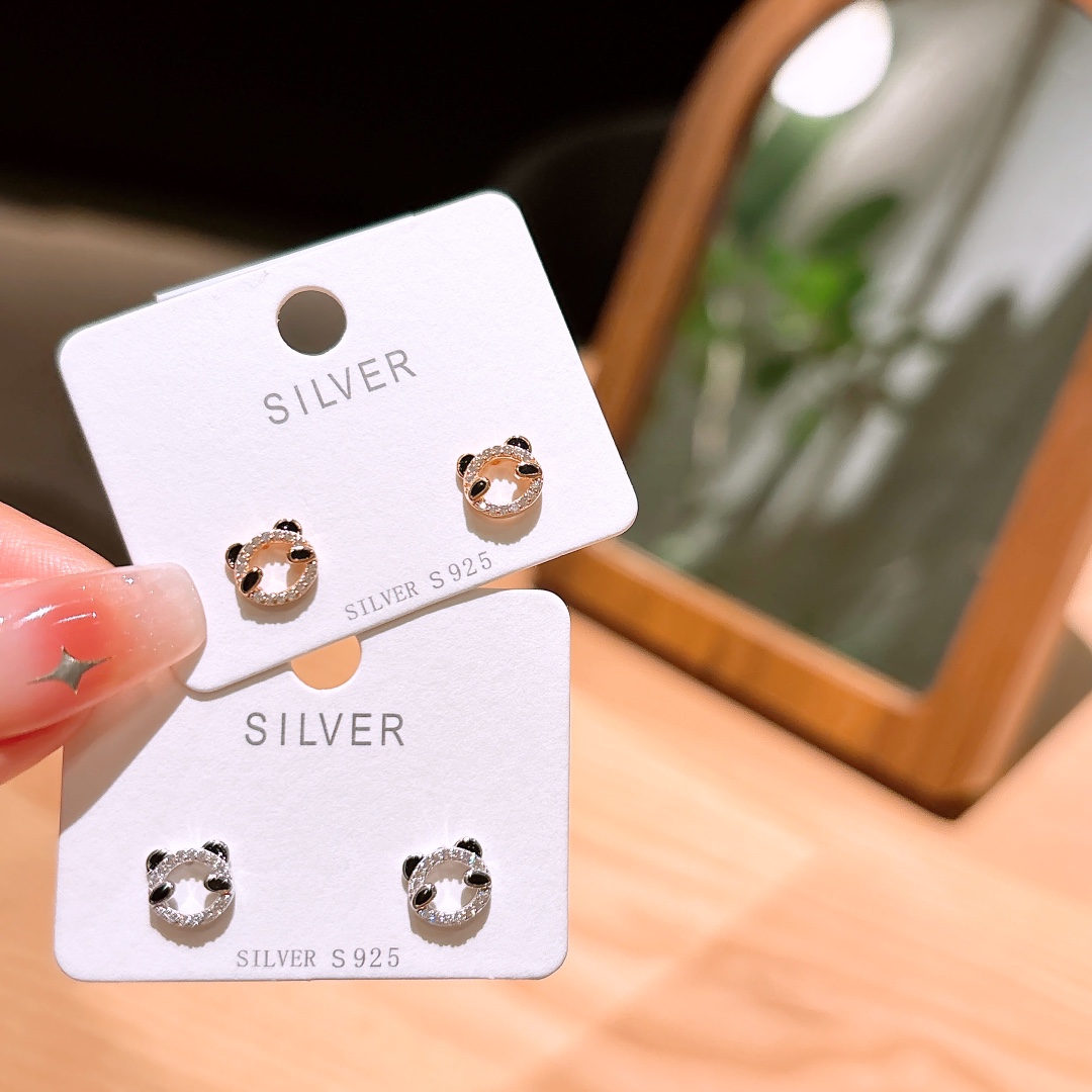 Fine Silver Earrings Lively Housewarming Gold