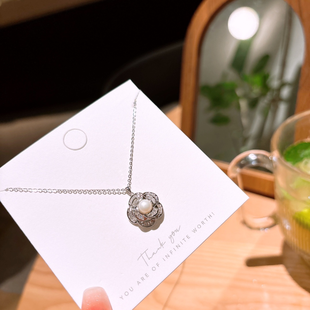 925 Silver Necklace Premium Office Gold