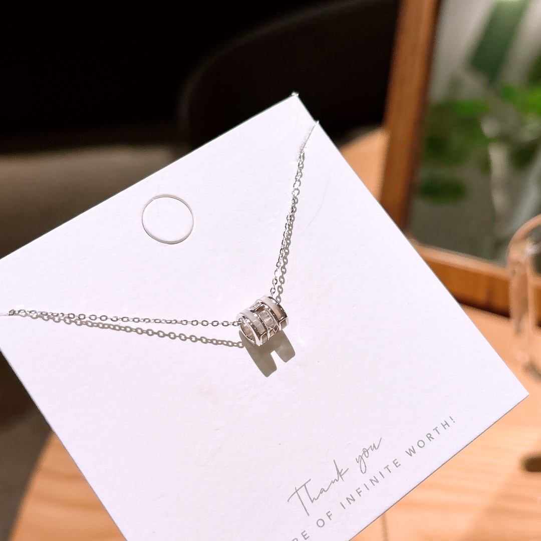 925 Silver Necklace Intellectual Proposal Gold