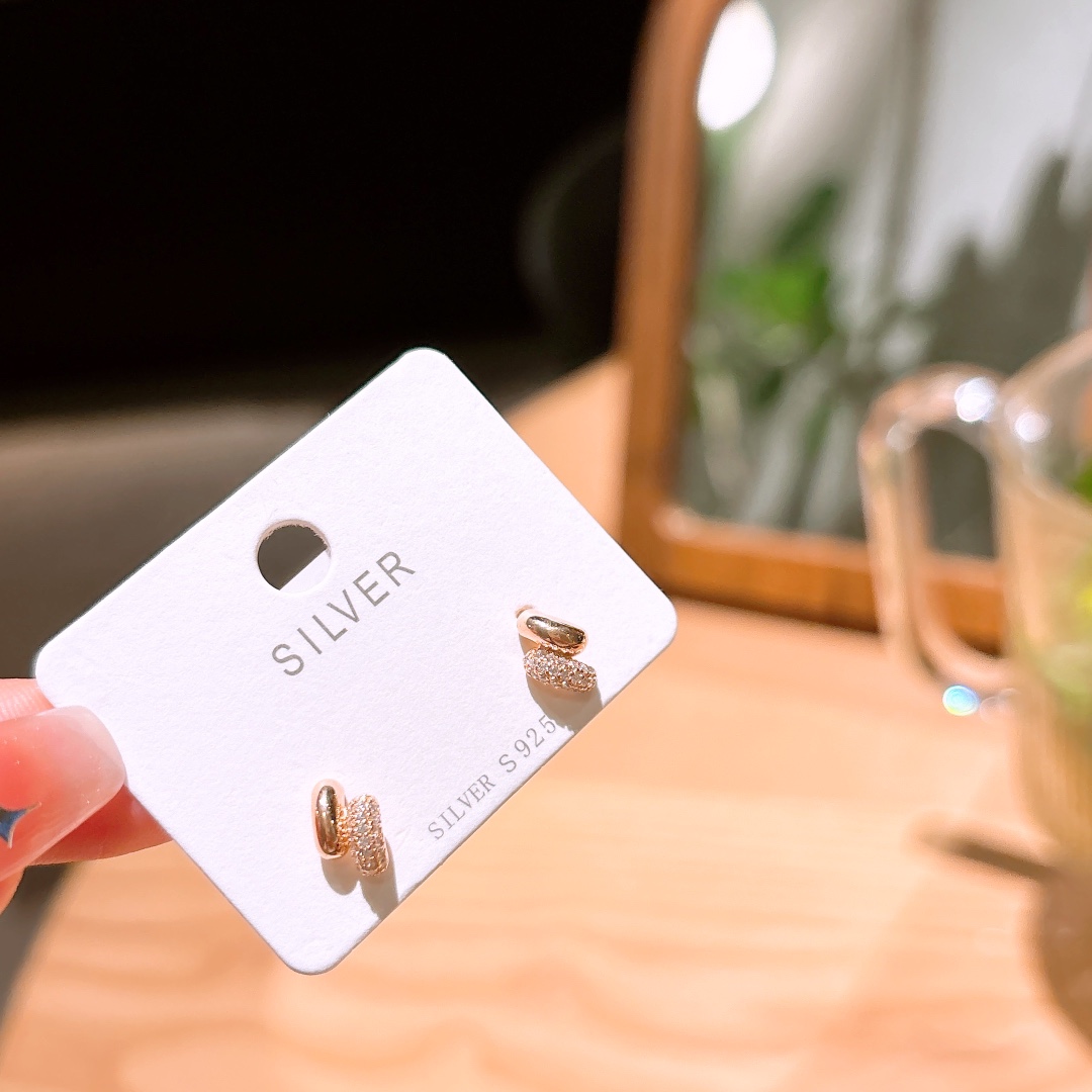 Solid Silver Earrings Minimalist Date Night Silver