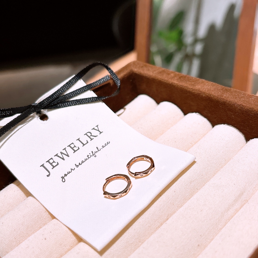 Hypoallergenic Silver Ear Cuffs Korean Style Date Night Gold