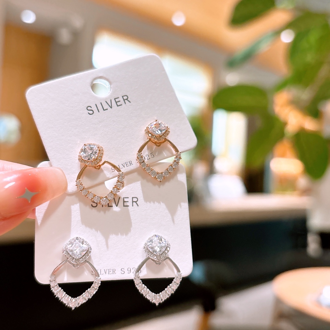 925 Silber Ohrringe Lebendig Für mich selbst Gold