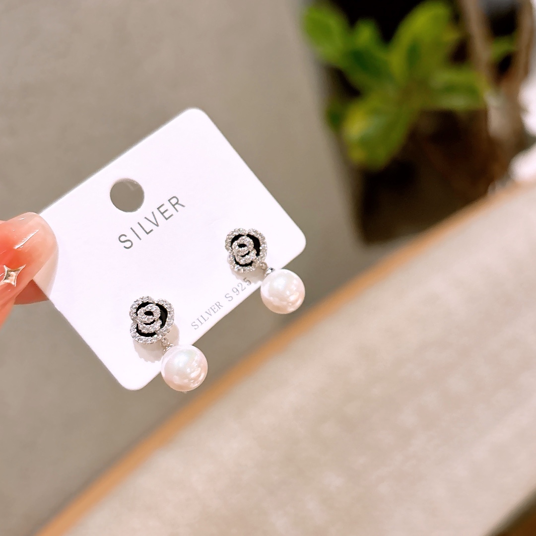 Hypoallergenes Silber Ohrringe Frisch Jahresfeier Silber