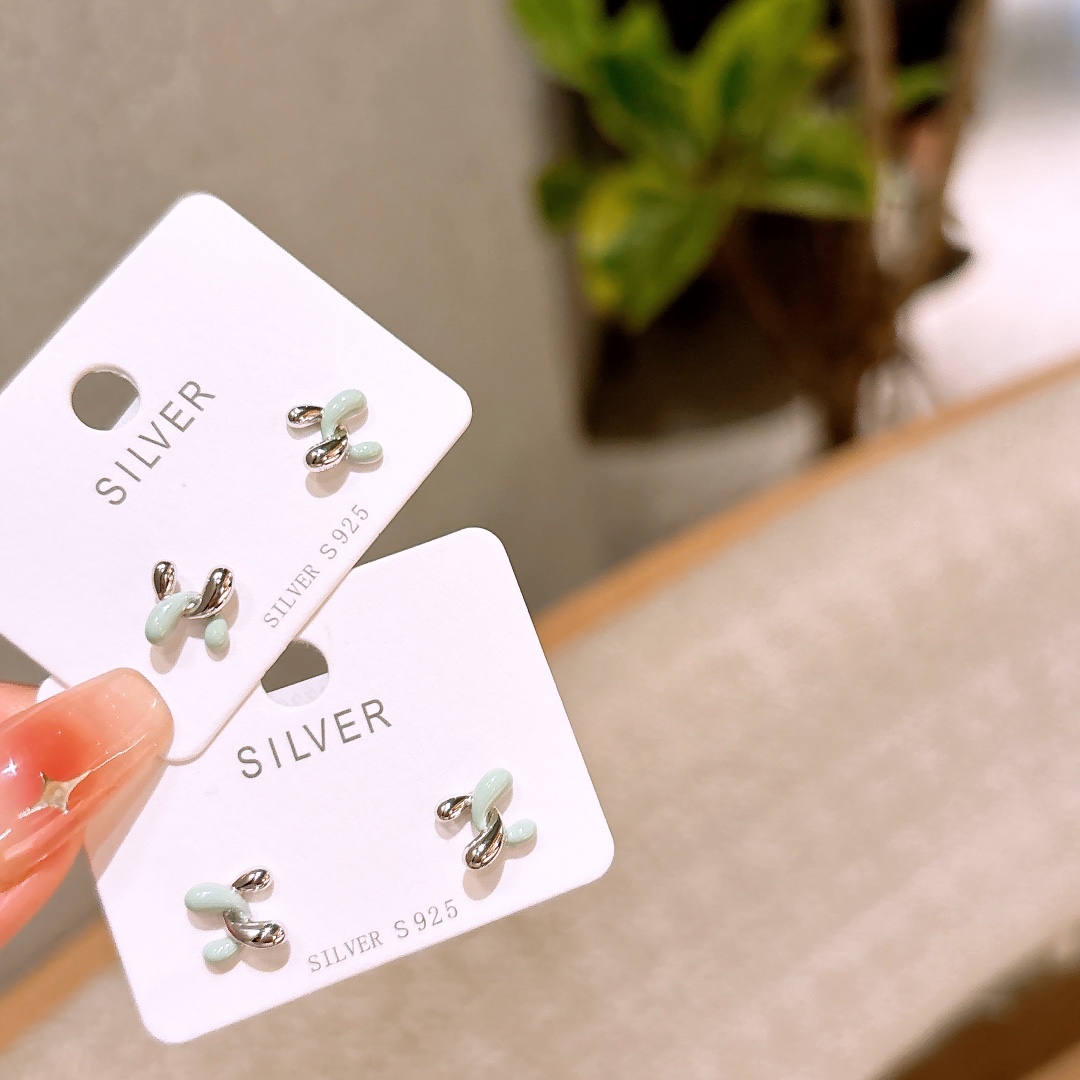 Low Allergy Silver Earrings Fashion Mother's Birthday Silver