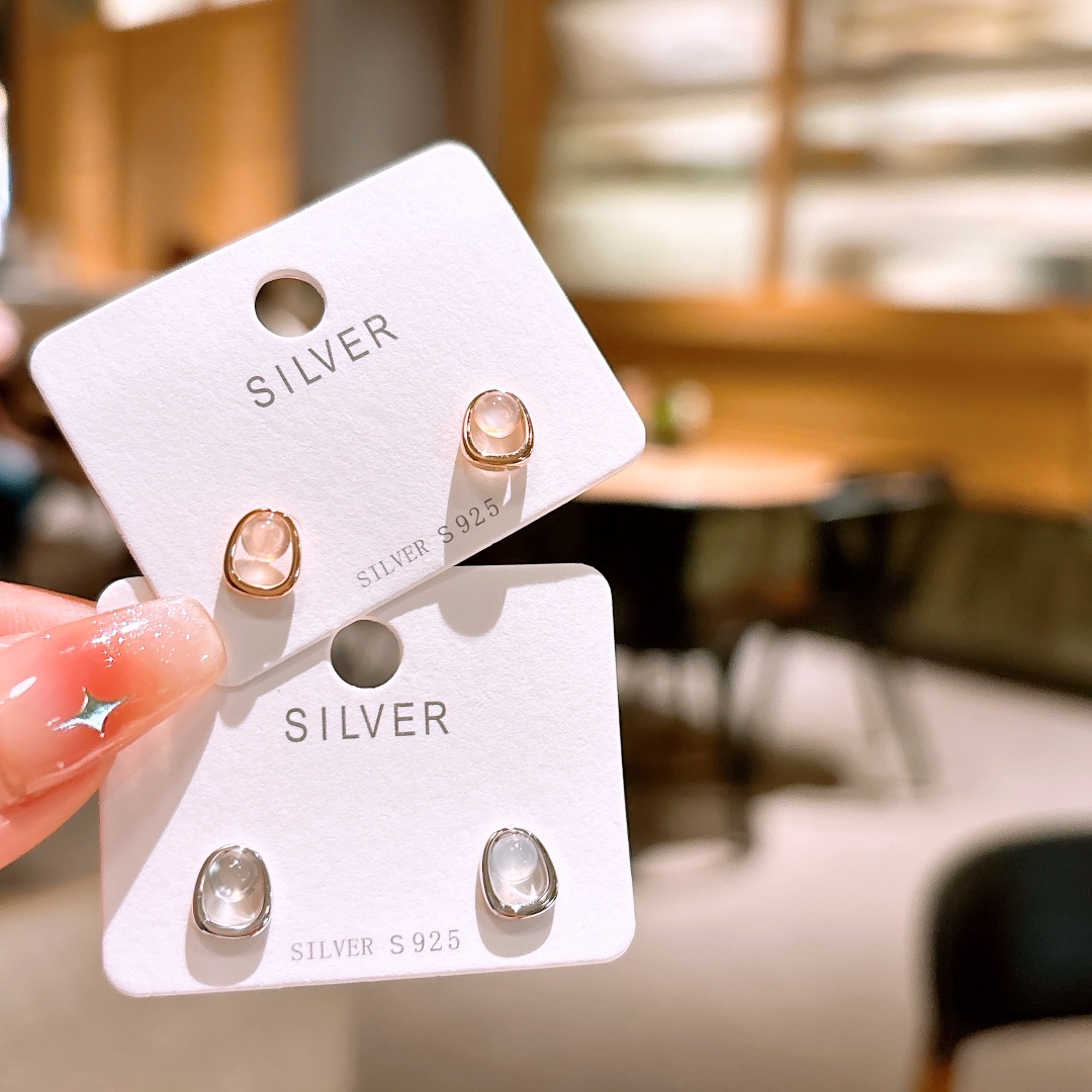 Hypoallergenic Silver Earrings Minimalist Banquet Gold