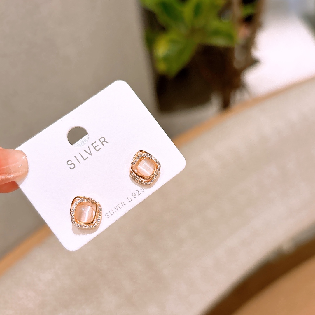 High Polish Silver Earrings Sweet Date Night Gold