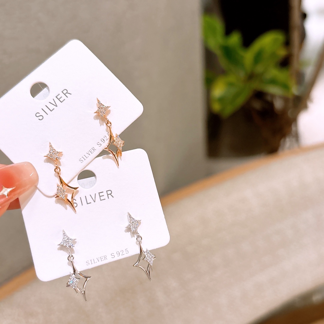 925 Silver Earrings Fashion Proposal Silver