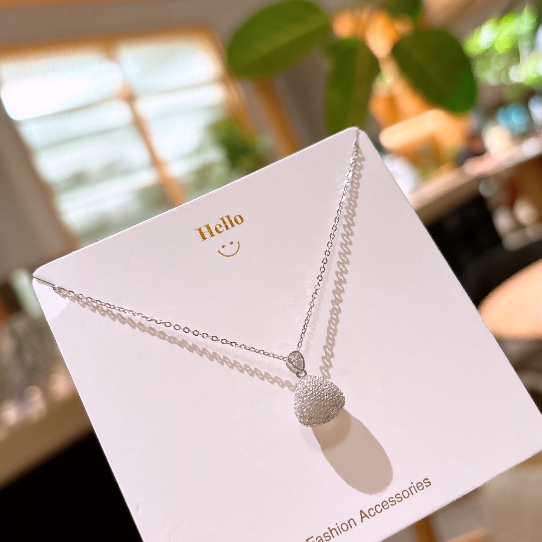 Low Allergy Silver Necklace Minimalist Party Silver