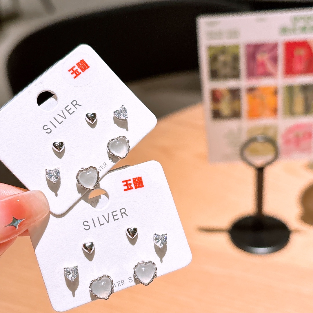 Fine Silver Earrings Fashion New Year Silver