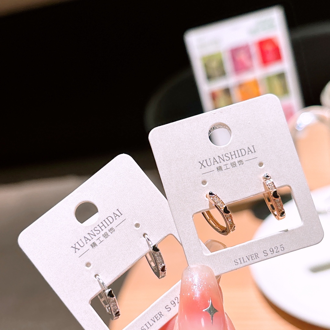 925 Silver Ear Cuffs Ins Style Engagement Silver