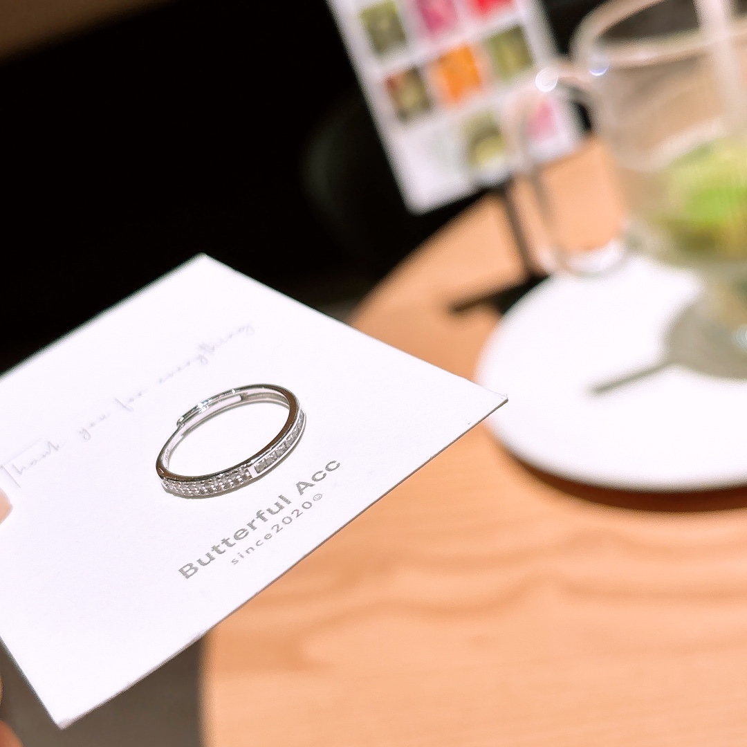 可愛いファインシルバーリングゴールド 晩餐会