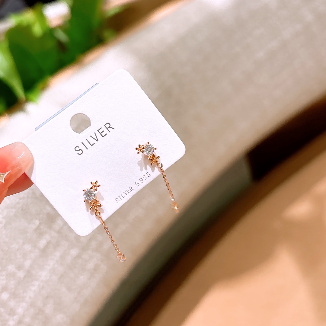 High Polish Silver Earrings Sweet & Cool Annual Party Silver