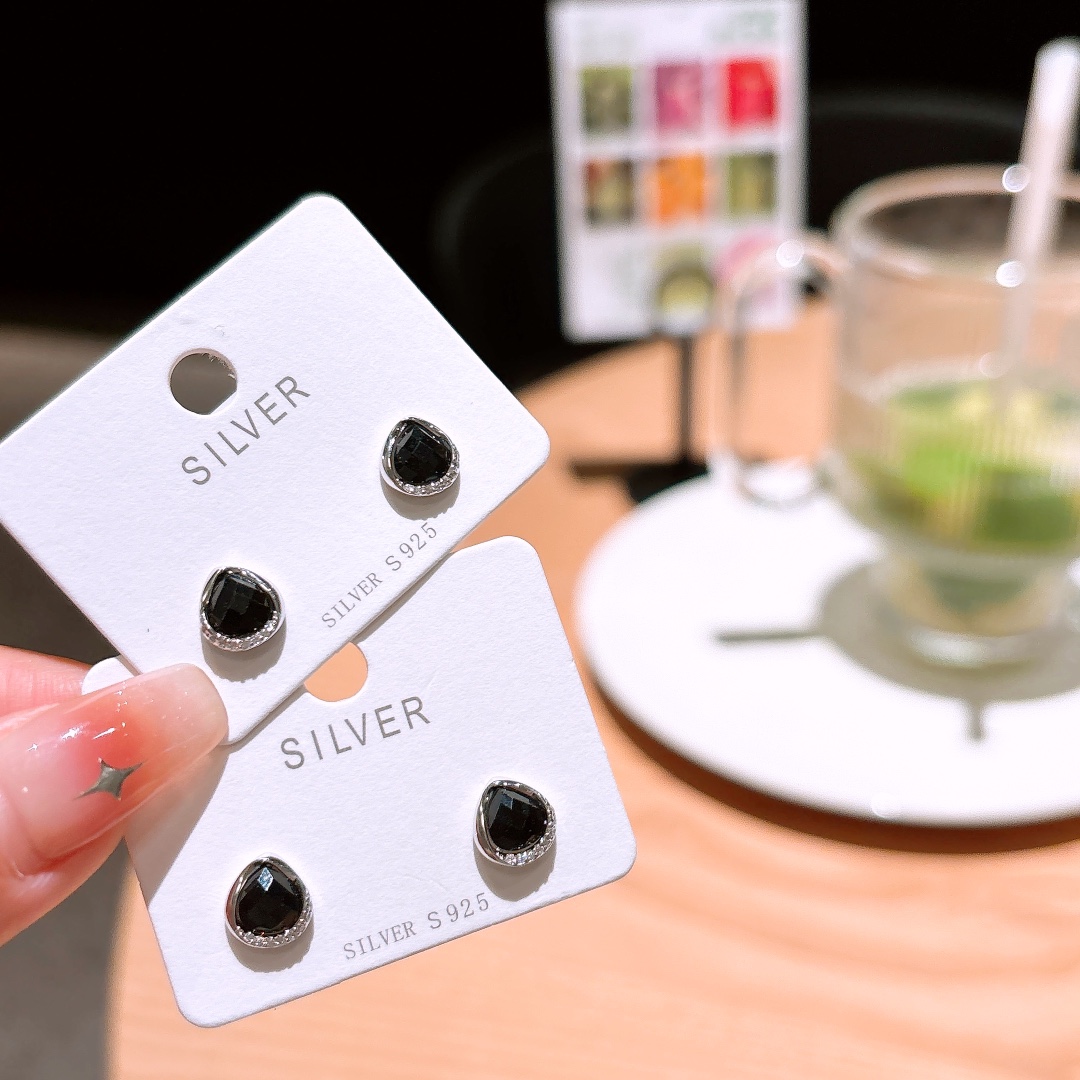 Solid Silver Earrings Ultra Minimal Father's Day Silver