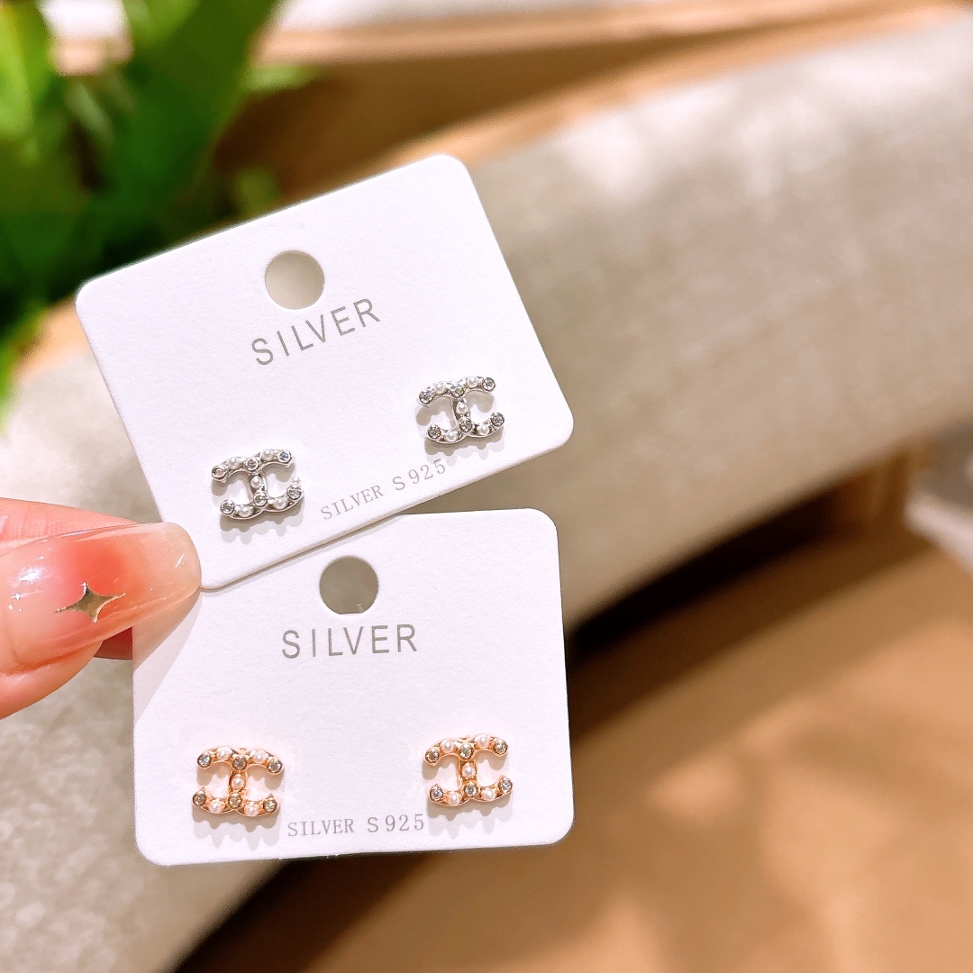 Solid Silver Earrings Vintage Proposal Silver