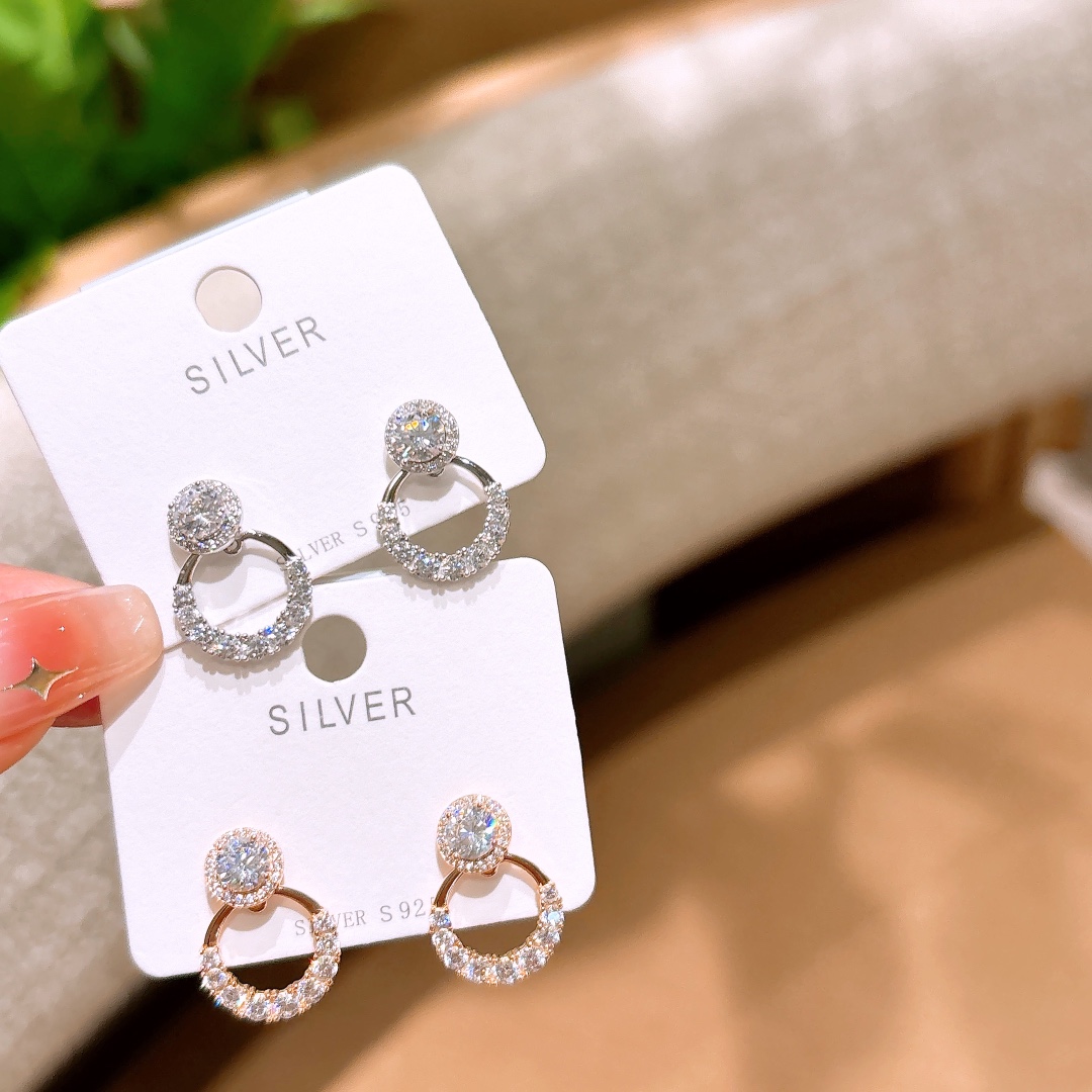 Hypoallergenic Silver Earrings Precision Self-love Gold