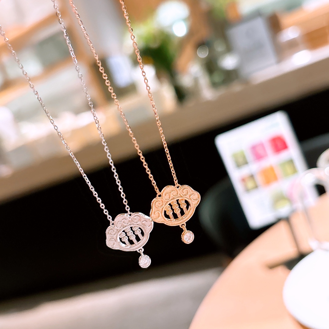 S925 Sterling Silver Necklace Fashion Anniversary Silver