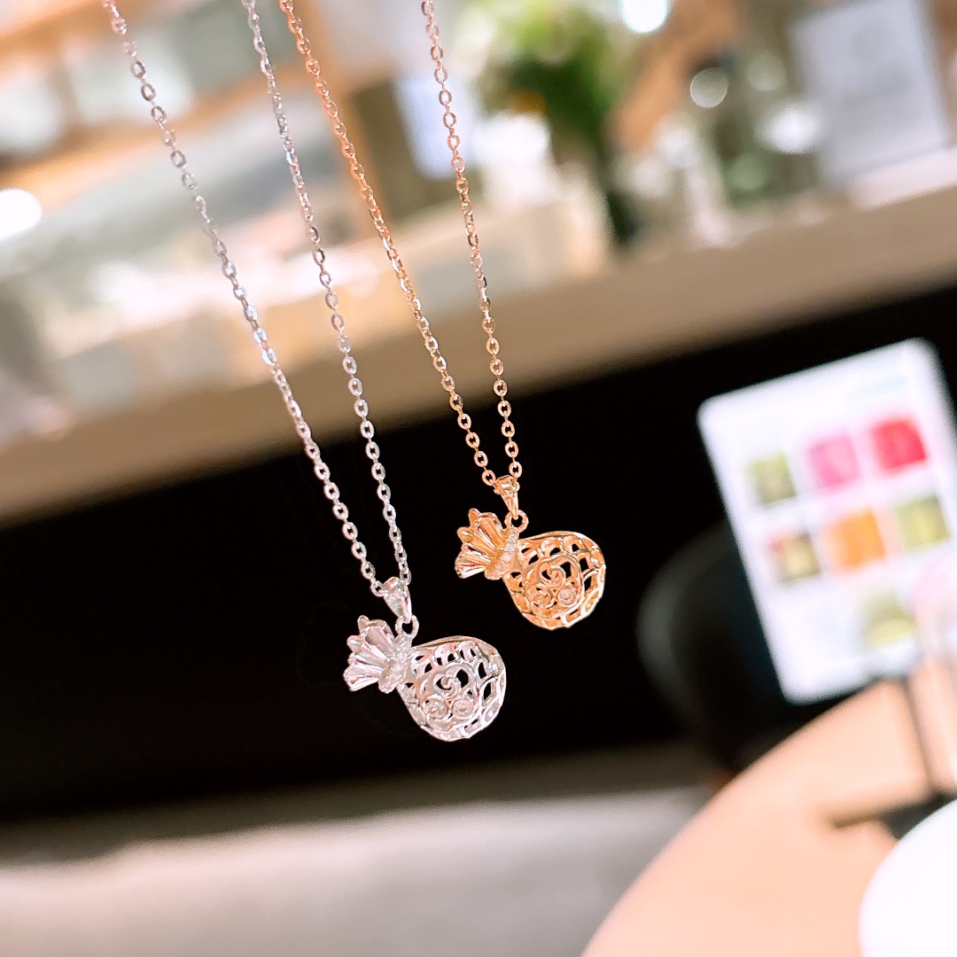 Solid Silver Necklace Sweet Everyday Wear Silver