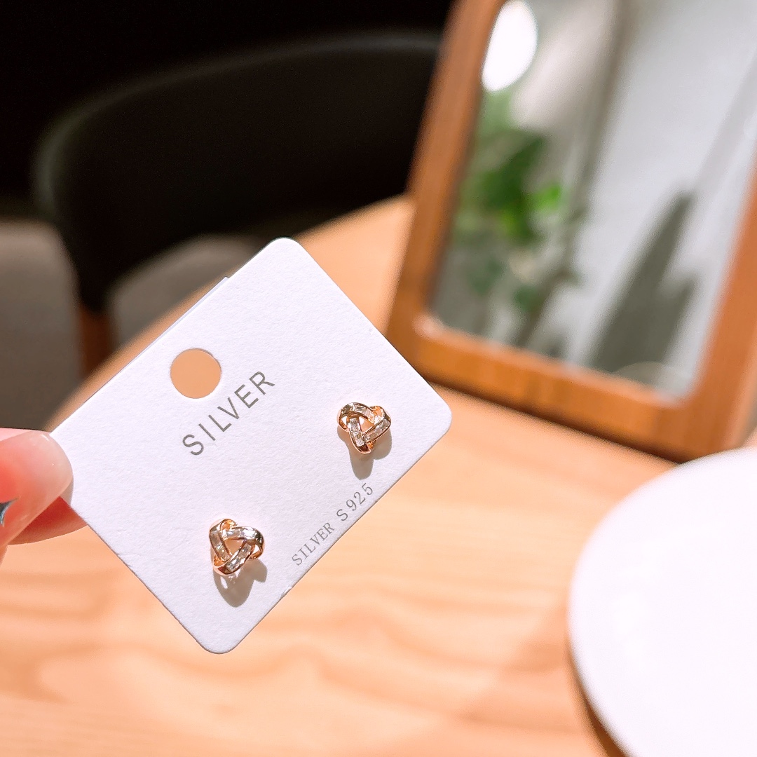 Fine Silver Earrings Ins Style Gift for Her Silver