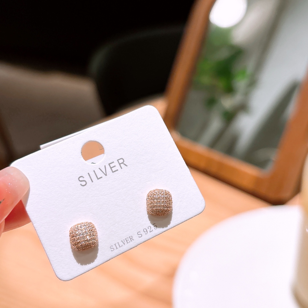 Solid Silver Earrings Dainty Father's Day Silver