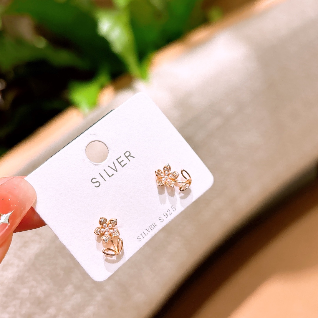 925 Silver Earrings Fresh Bestie Gift Gold