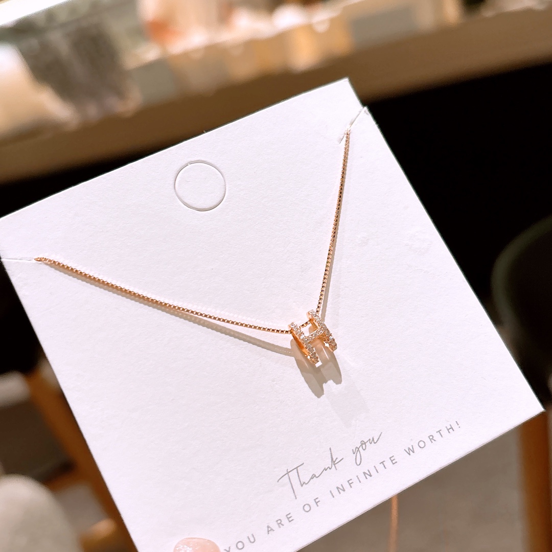 Low Allergy Silver Necklace Elegant Confession Gold