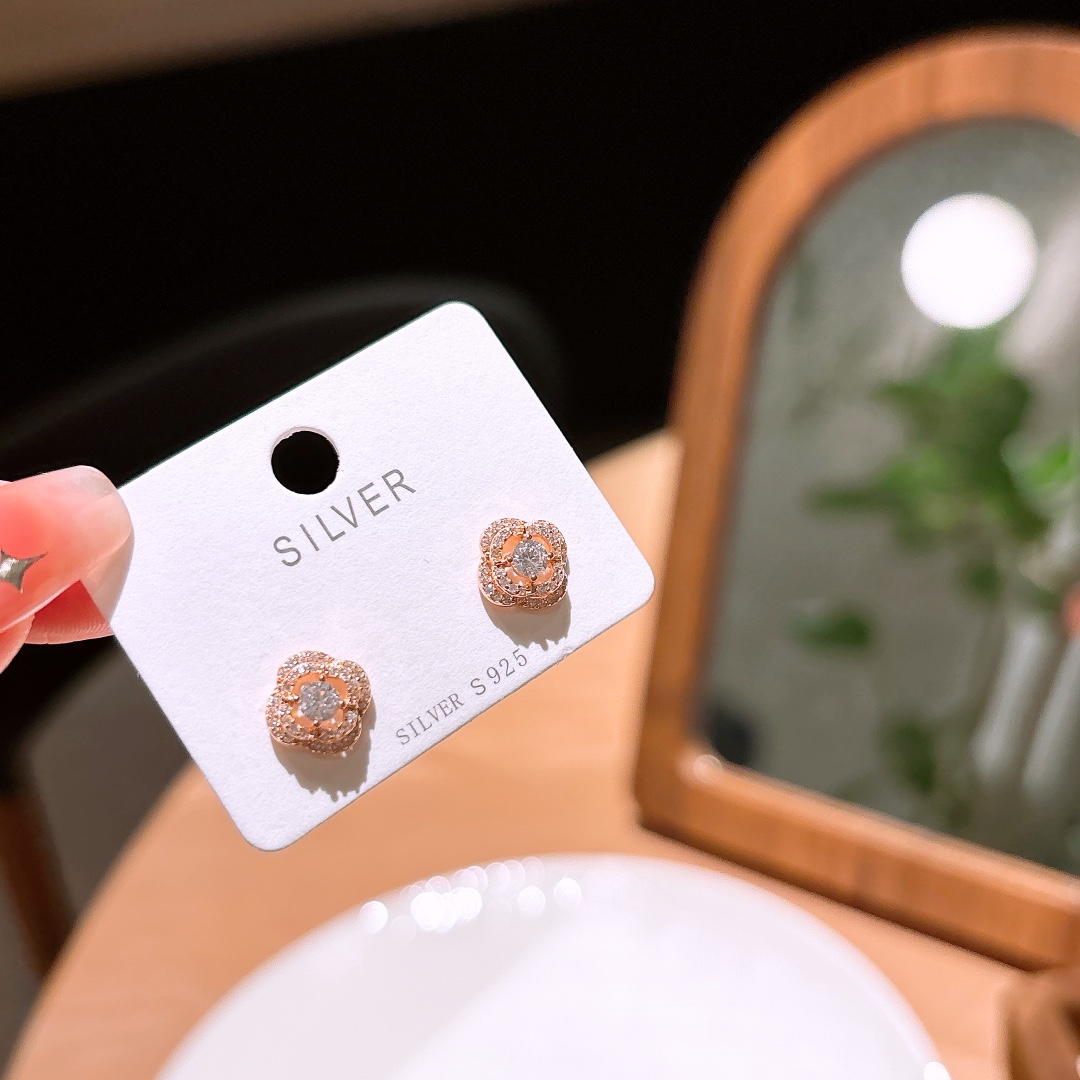 Nickel Free Silver Earrings Elegant Mother's Day Gold