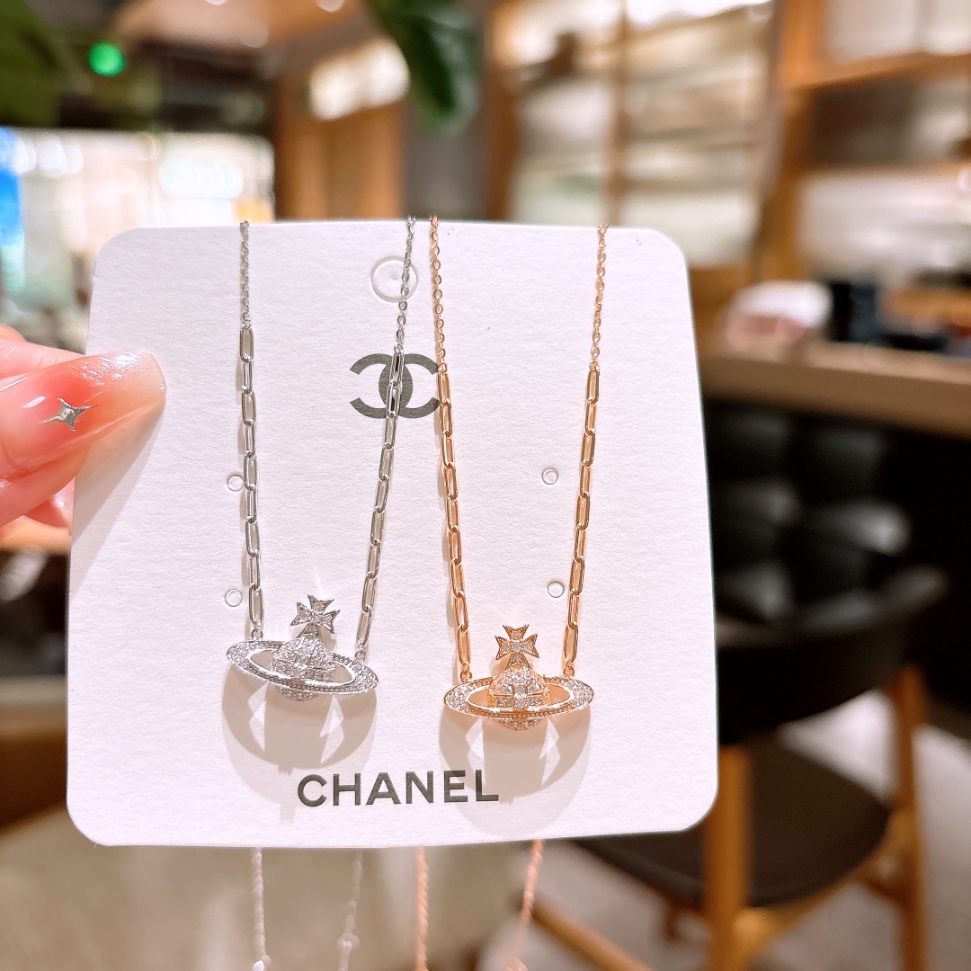 Hypoallergenic Silver Necklace Light Luxury Bestie Gift Silver