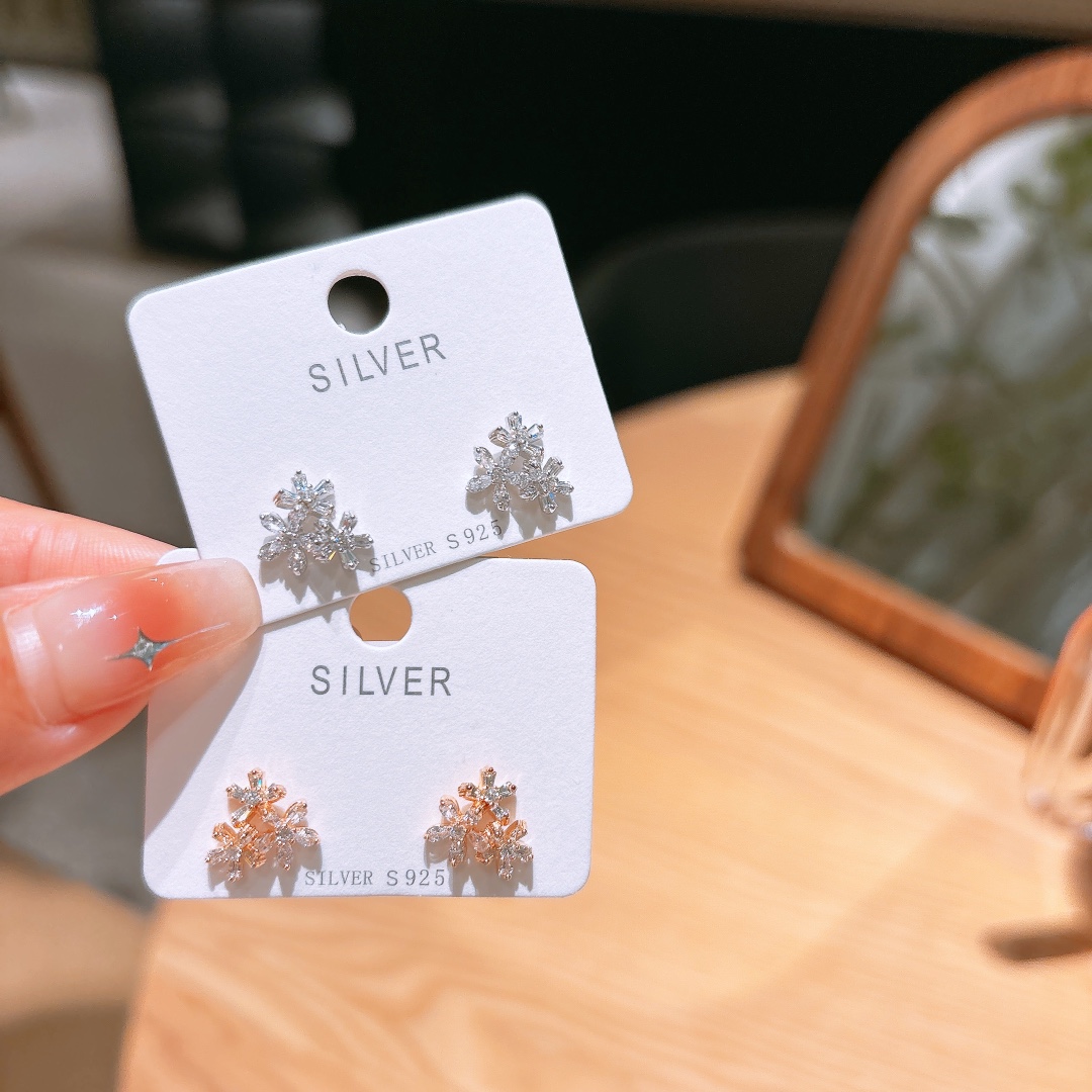 シック高品質シルバーイヤリングシルバー 記念日