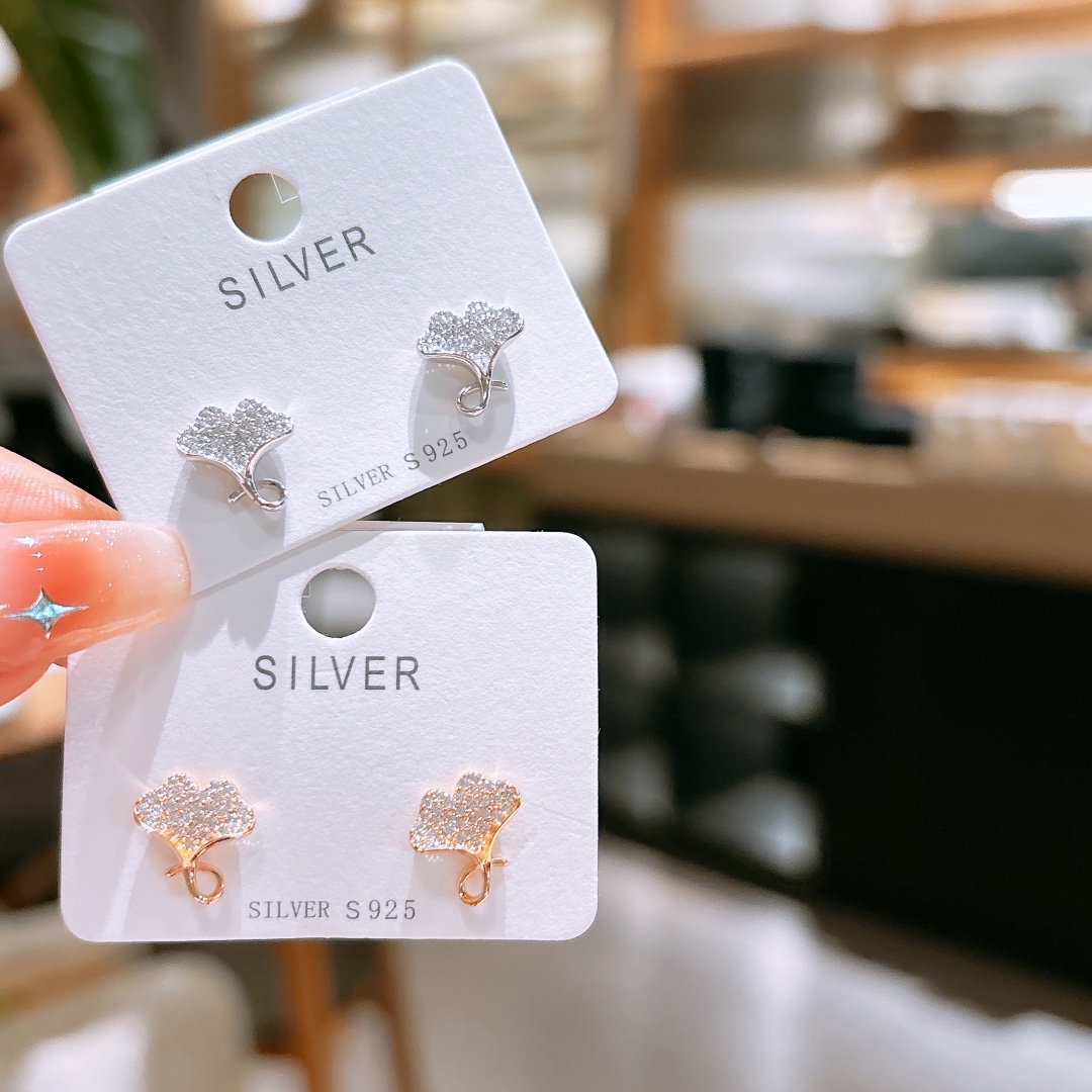 S925 Sterling Silver Earrings Intellectual Graduation Silver