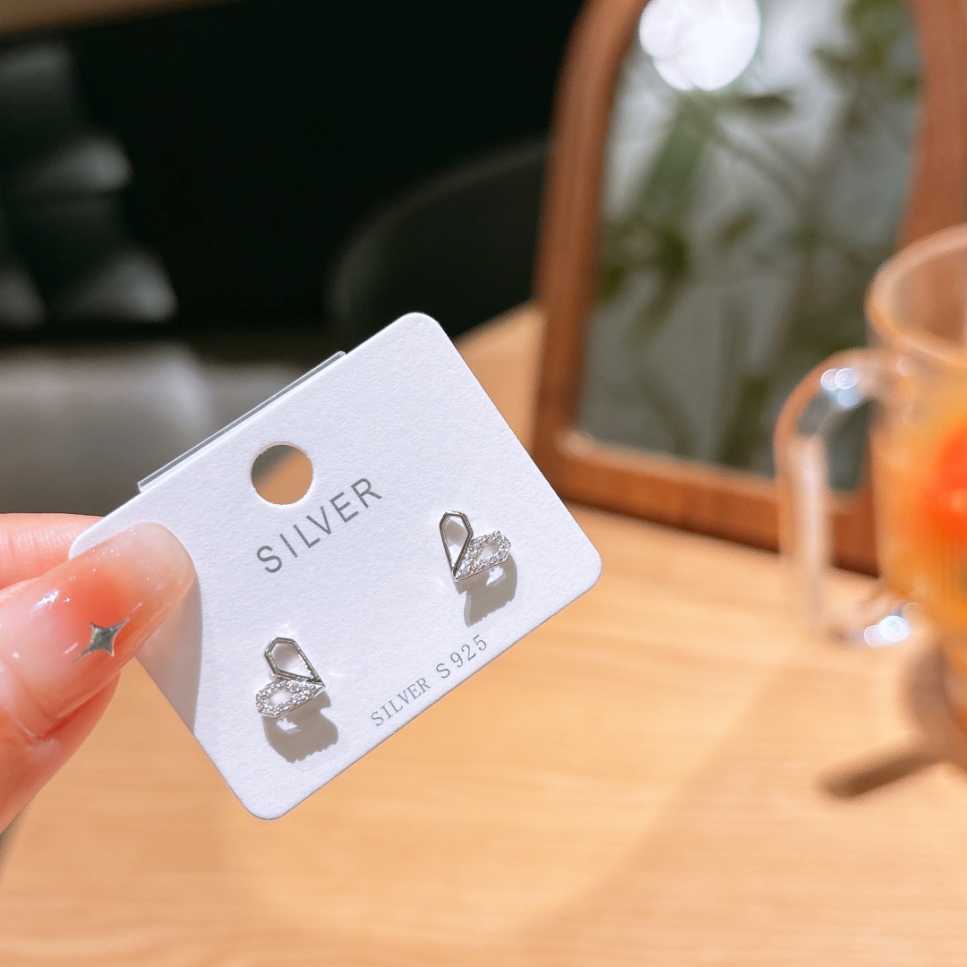 Nickelfreies Silber Ohrringe Frisch Geständnis Gold