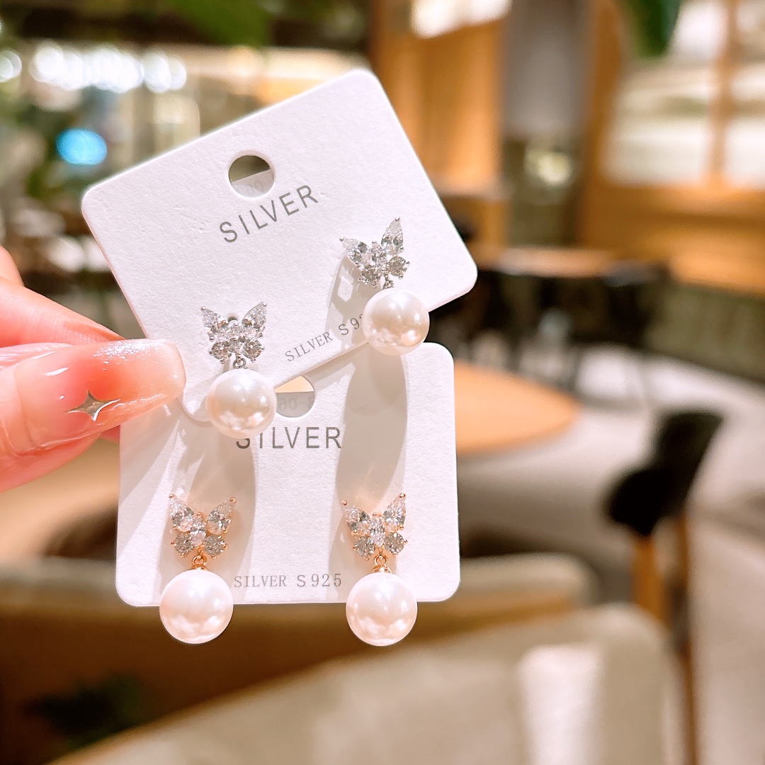 Low Allergy Silver Earrings Chic New Year Silver