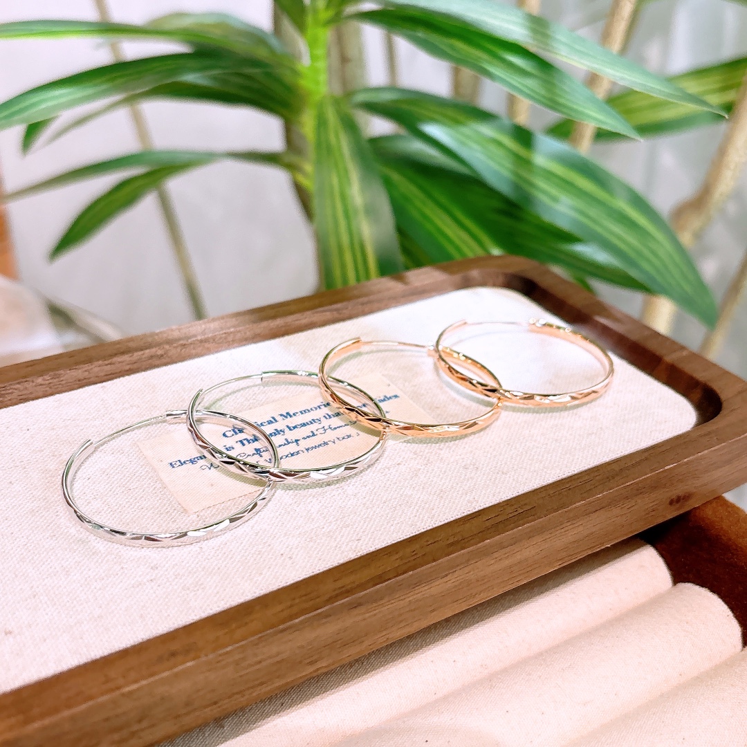 Hypoallergenic Silver Hoop Earrings Sweet & Cool Everyday Wear Gold