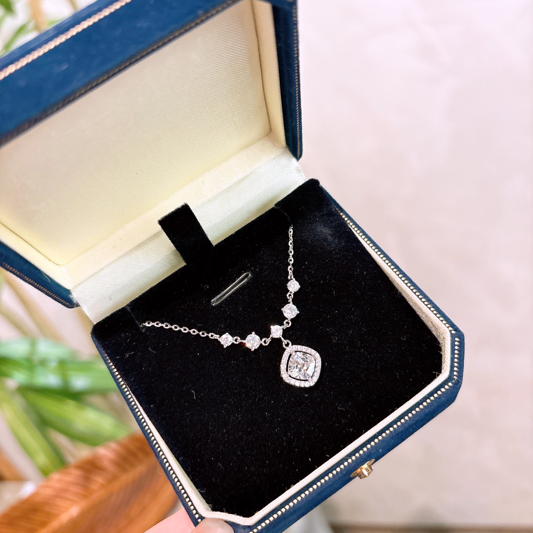 Solid Silver Necklace Intellectual Gift for Her Silver