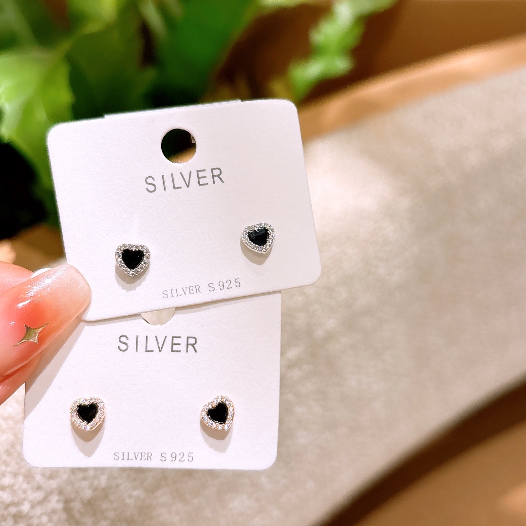 Allergiearmes Silber Ohrringe Zart Vatertag Gold