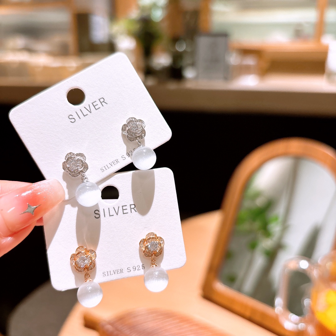 Fine Silver Earrings Ethereal Bestie Gift Gold