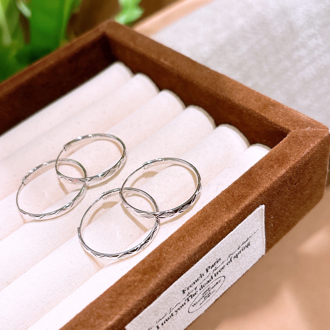 Nickel Free Silver Hoop Earrings Delicate Office Gold