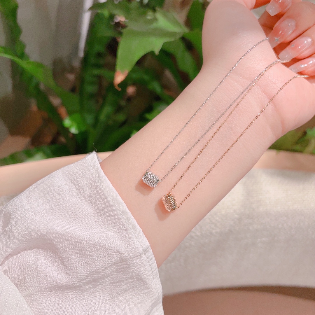 Solid Silver Necklace Ins Style Mother's Birthday Silver