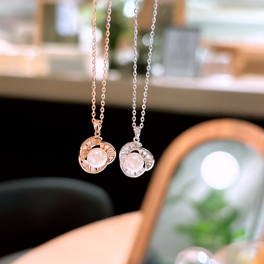 Hypoallergenic Silver Necklace Forest Housewarming Gold