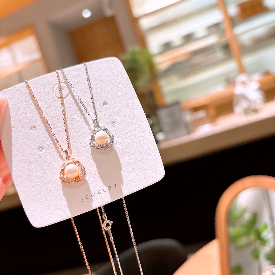 S925 Sterling Silver Necklace Forest Spring Festival Silver