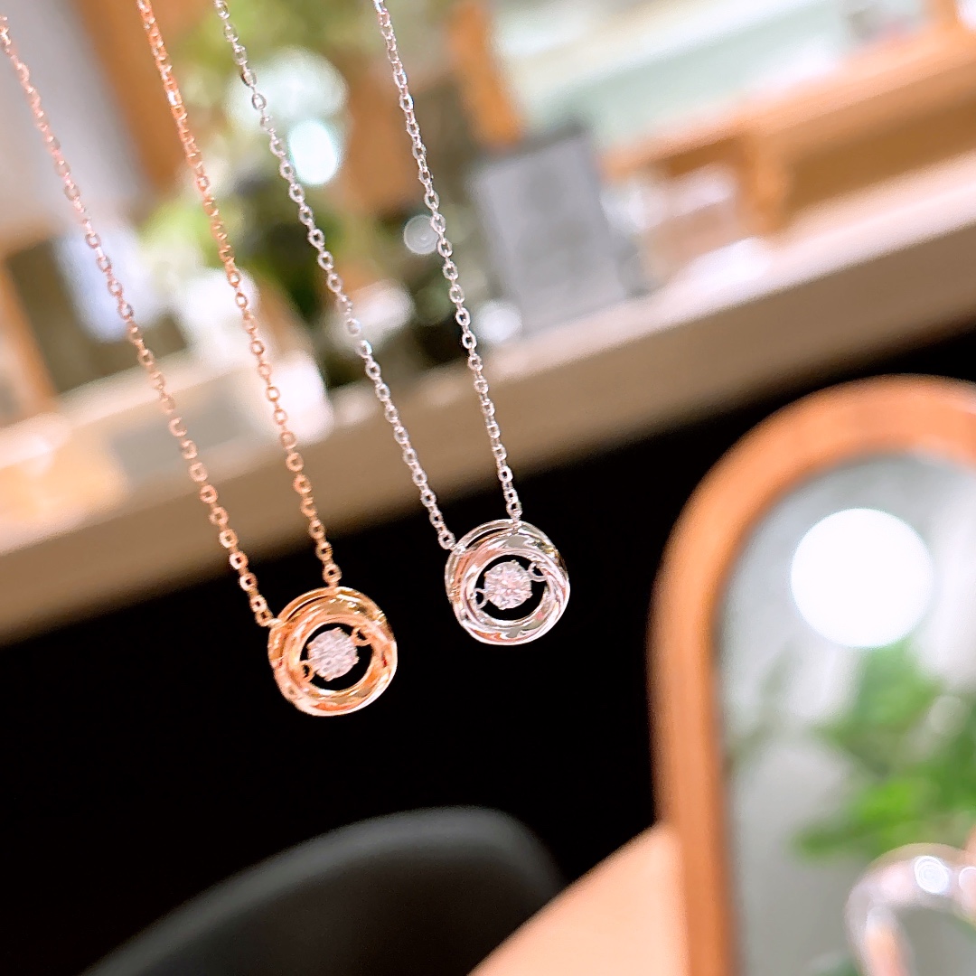 韓国風低アレルギー銀ネックレスゴールド 親友へのプレゼント