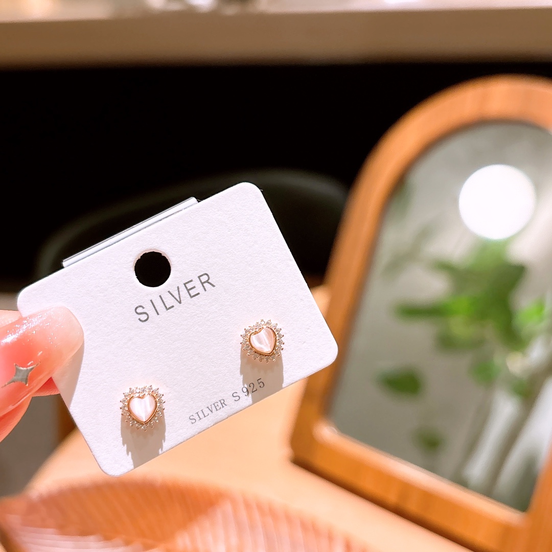 High Polish Silver Earrings Korean Style Bestie Gift Gold