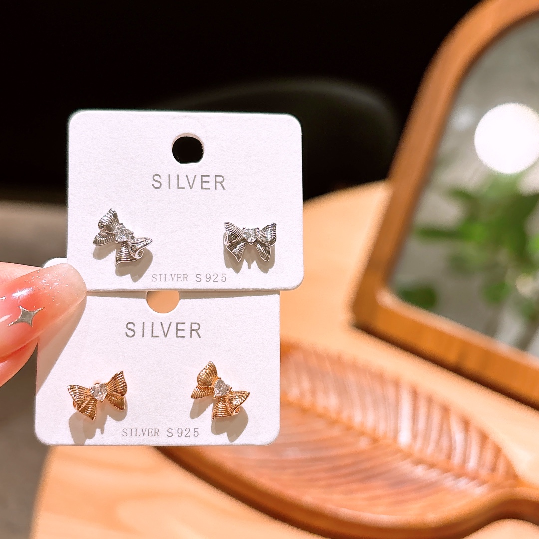 Solid Silver Earrings Delicate Everyday Wear Silver